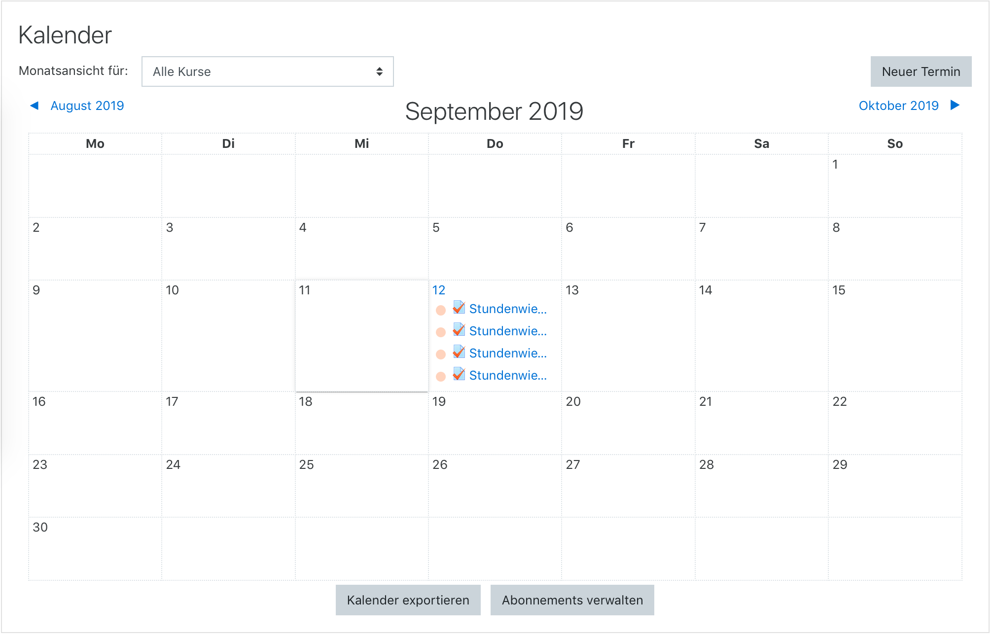 Schritt 2 - Abonnement verwalten