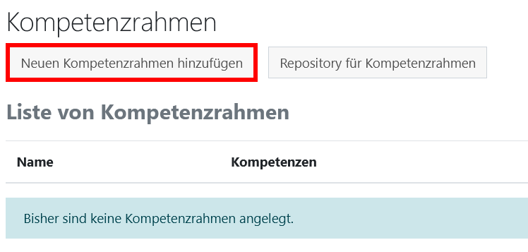 Neuen Kompetenzrahmen hinzufügen