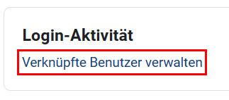 Verknüpfte Benutzer verwalten