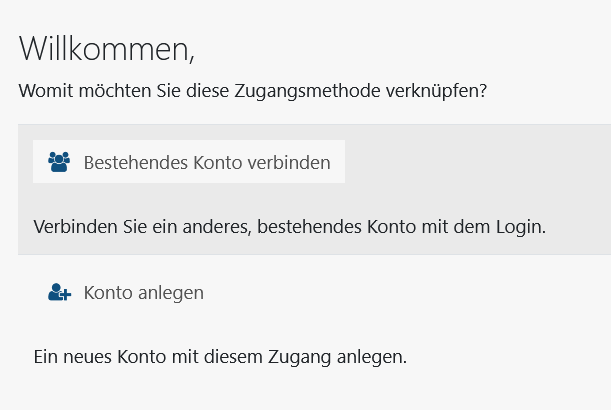 Bildungsportal Konto anlegen/verknüpfen