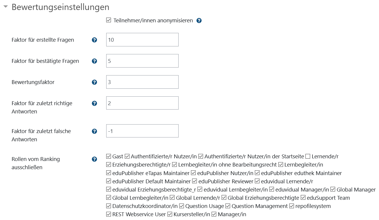 Allgemeine Einstellungen