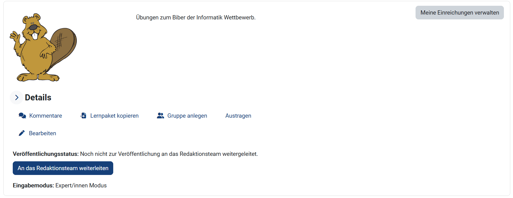 An das Redaktionsteam weiterleiten
