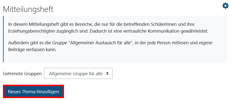 Neues Thema hinzufügen